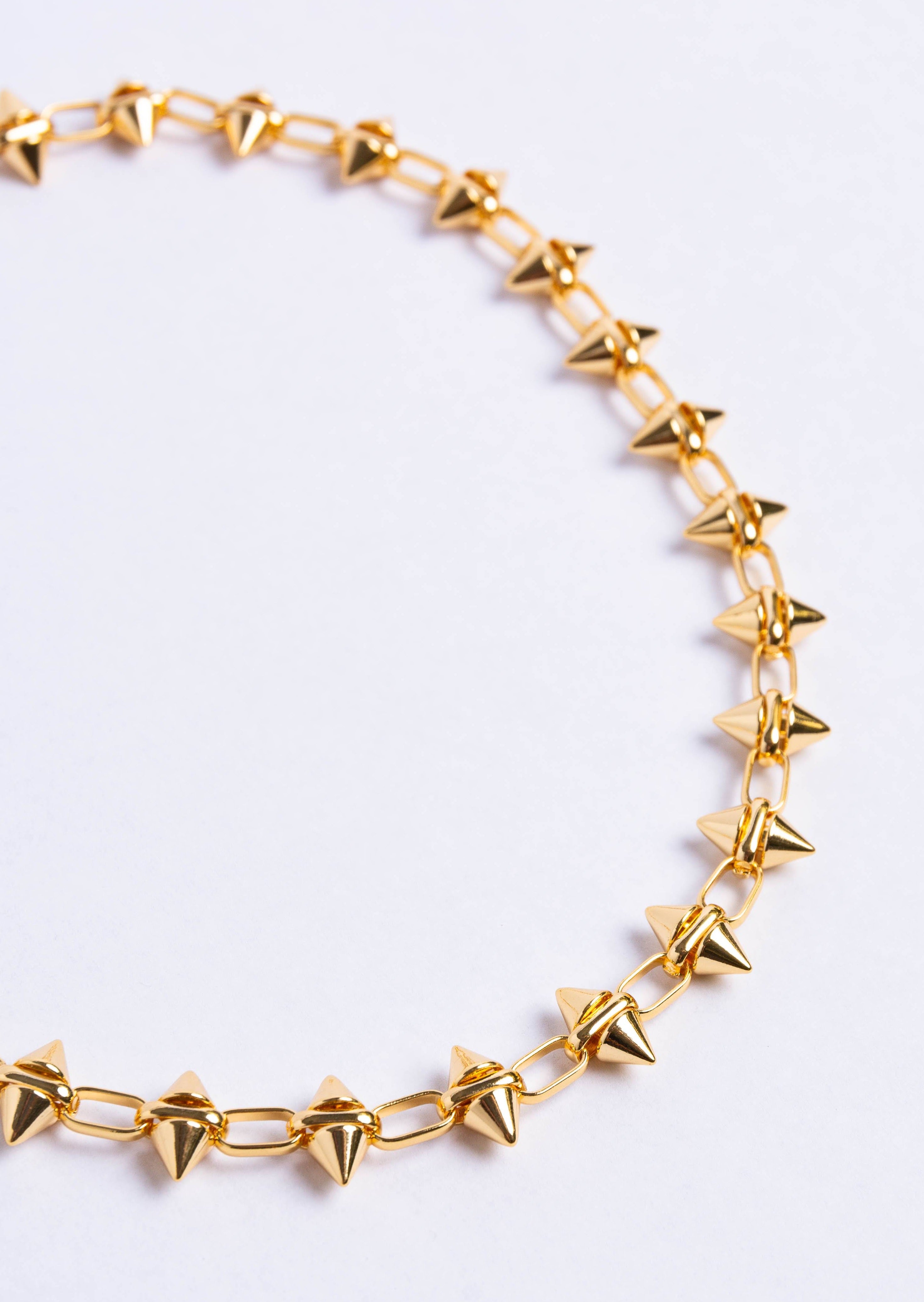 Express Rose Gold Spiked Necklace | Spike necklace, Rose gold, Gold